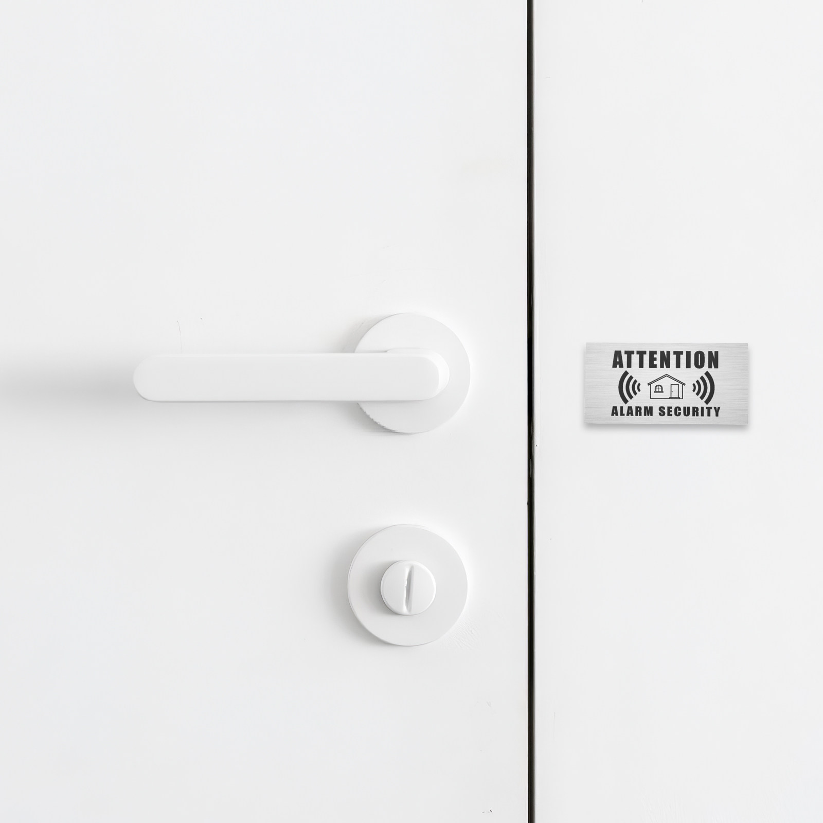 Home Security Door - 4 Sheets Home Security Alarm Warning