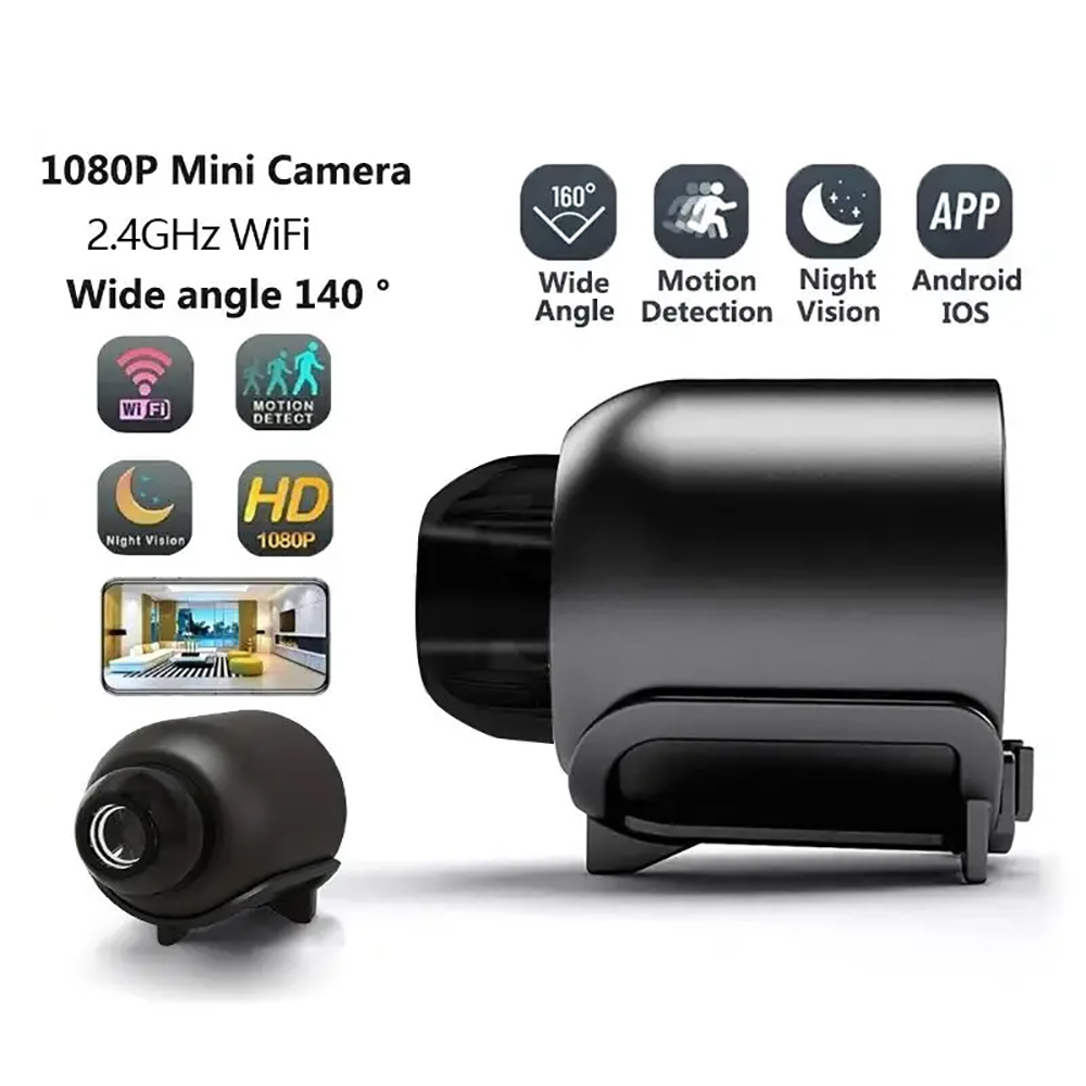 Home Security Front Door - 1080P HD X5 Mini Camera Wireless