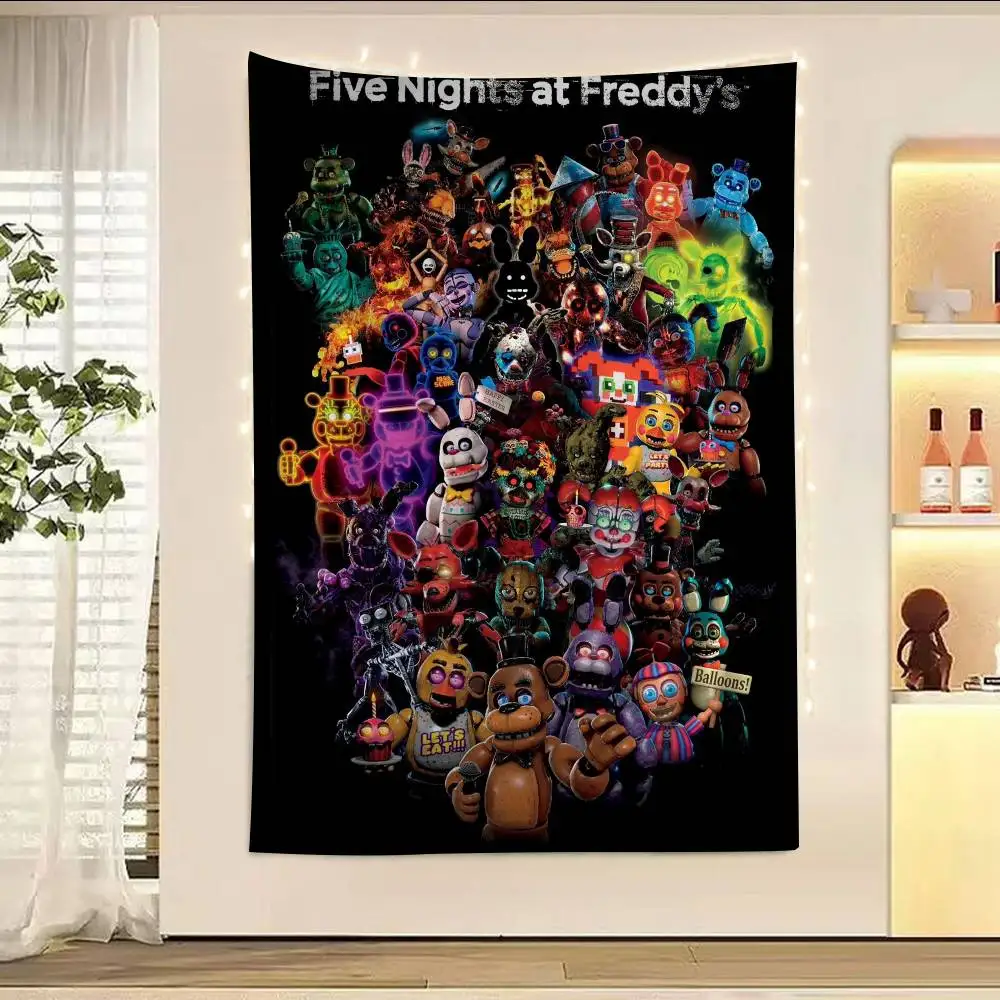 Home Security Game - FNAF Game Security Breach Anime Tapestry