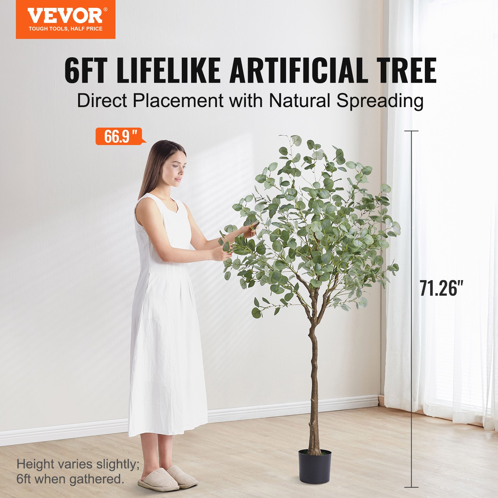 Home Security Tips - Artificial Eucalyptus Tree, 6 FT Tall