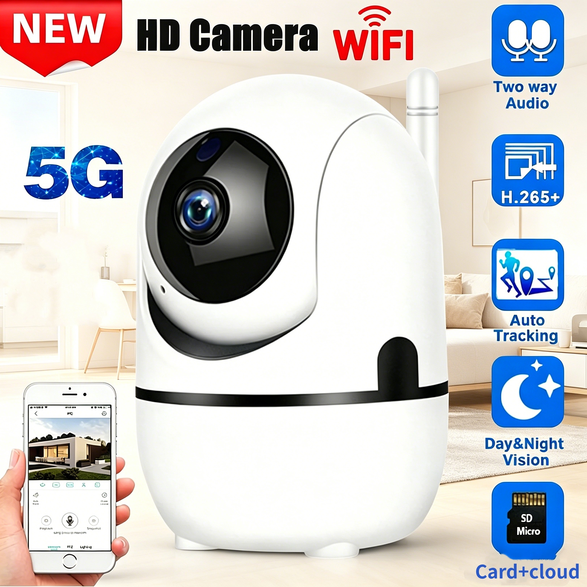 Home Security Front Door - NEW Mini 1080P Wifi IP Camera