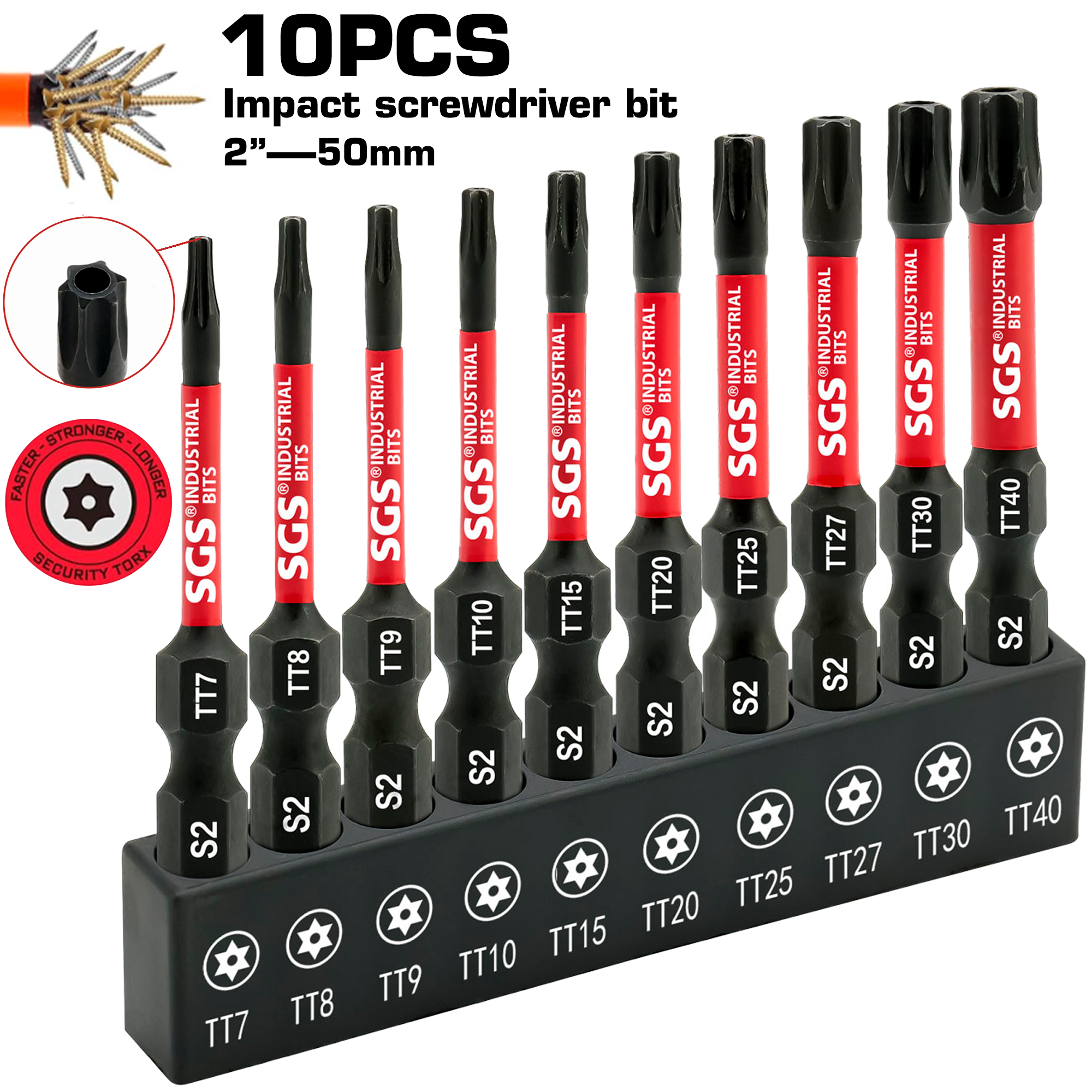 Home Security Tips - 10-Piece Set of 50mm Industrial-Grade Star-Shaped