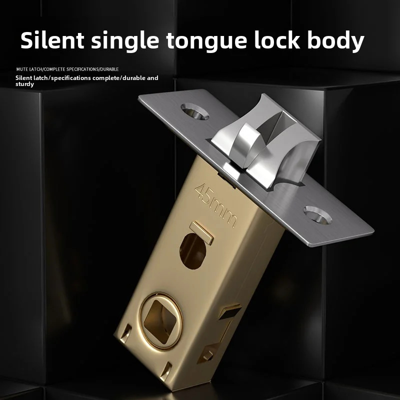 Home Security Key - Universal Silent Single Tongue Metal Lock