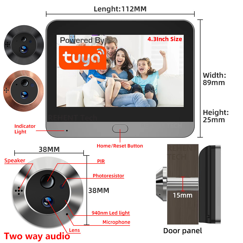 Mini Two Way Audio 3MP Tuya Sm – обзор и цена Peephole Camera Viewer