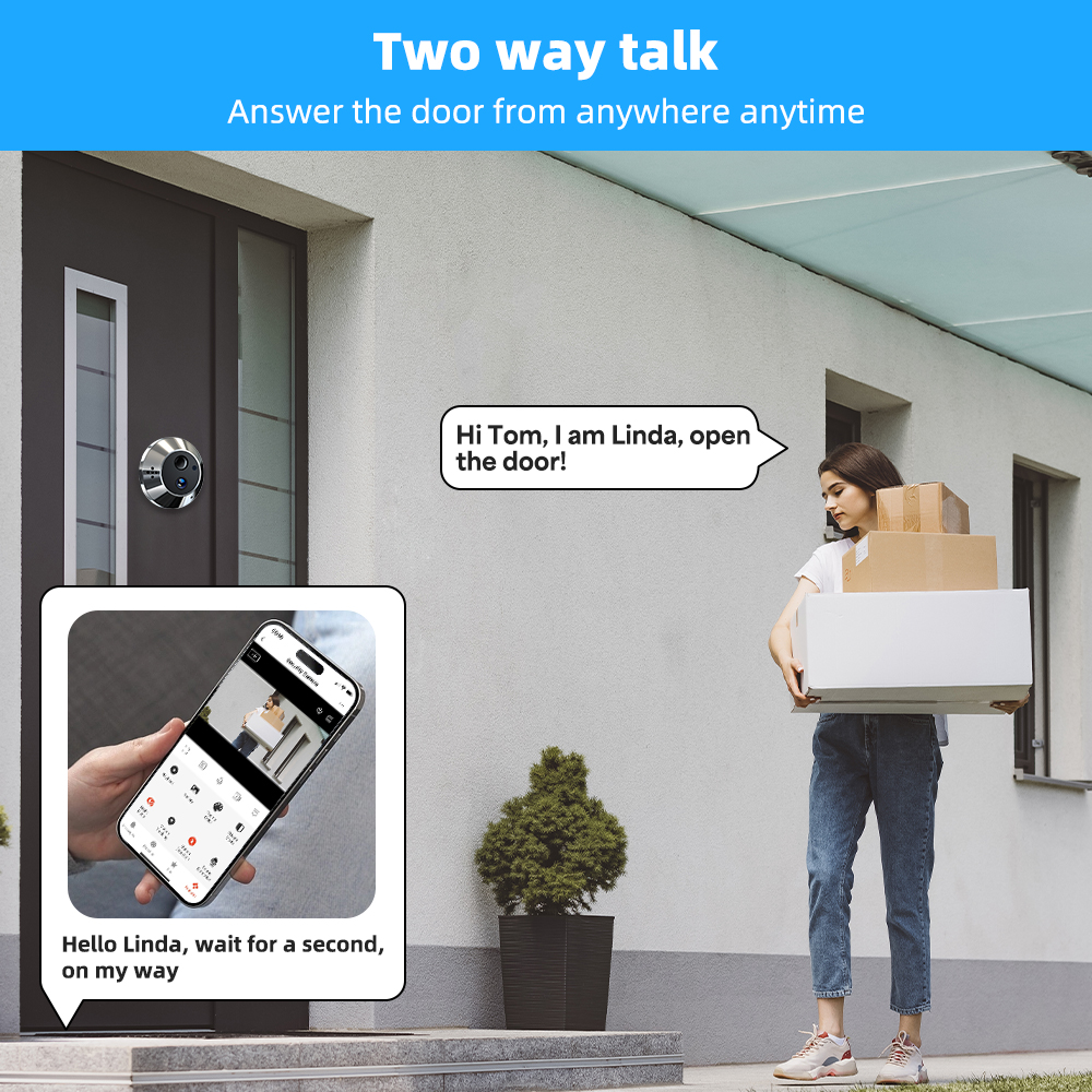 Mini Two Way Audio 3MP Tuya Sm – обзор и цена Peephole Camera Viewer