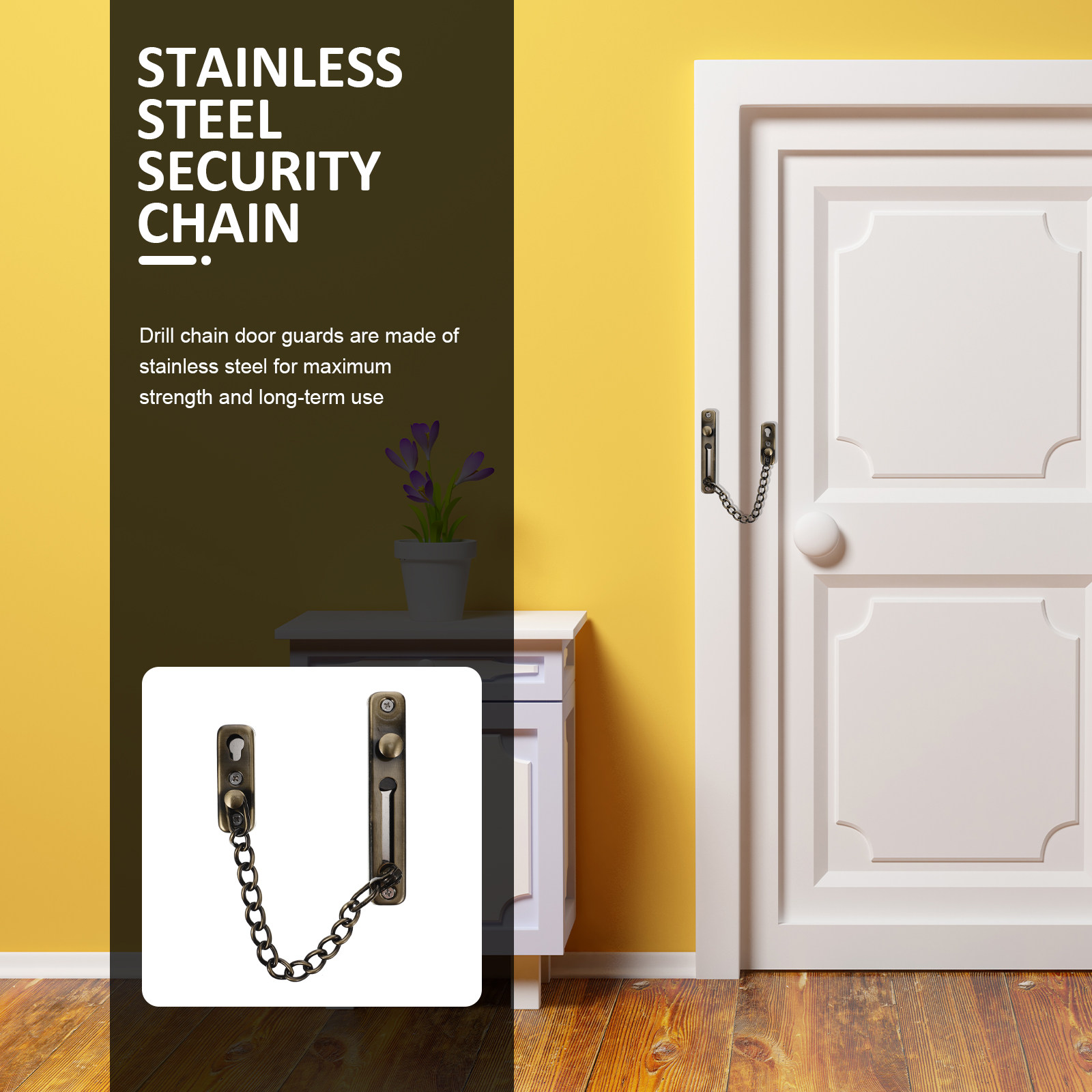 Punch-Free Childproof Door Cha – обзор и цена Home Security Front Door