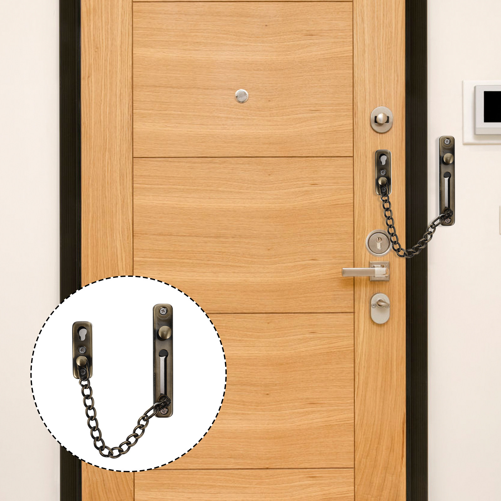 Punch-Free Childproof Door Cha – обзор и цена Home Security Front Door