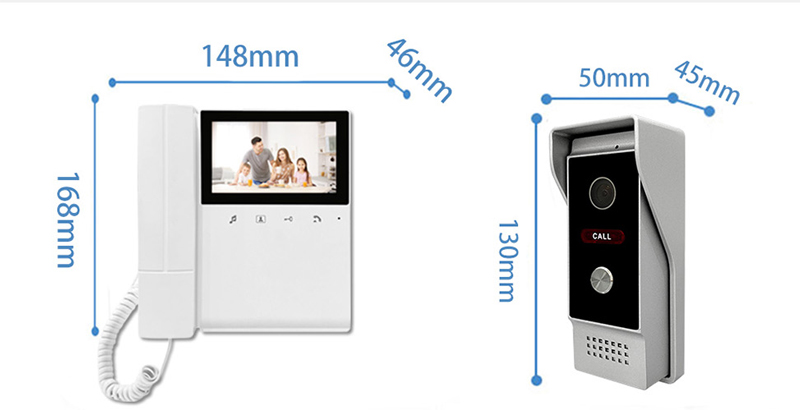 4.3Inch  TFT Monitor  4 Wired  – обзор и цена Peephole Camera Viewer