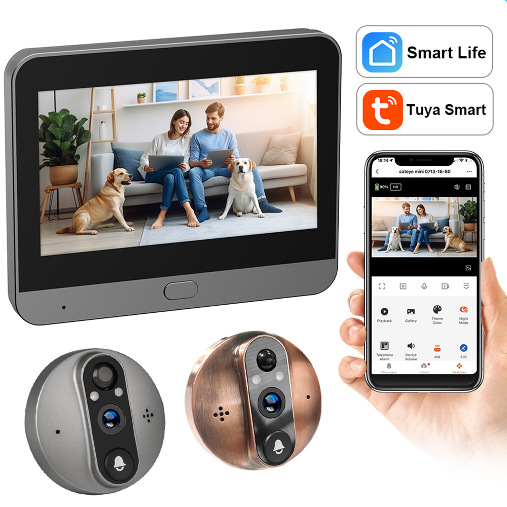 3MP Smart Life Tuya 1080P WiFi – обзор и цена Peephole Camera Viewer