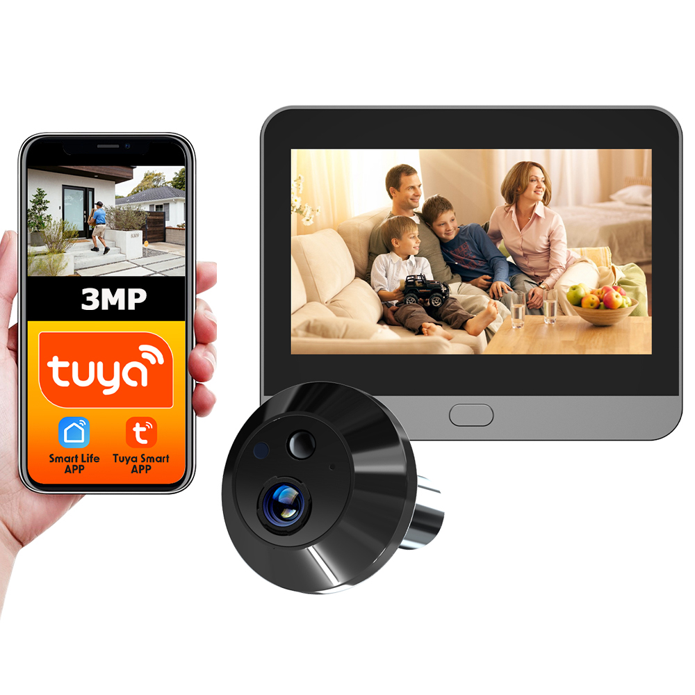 Tuya Smart Life APP 3MP 140° W – обзор и цена Peephole Camera Viewer