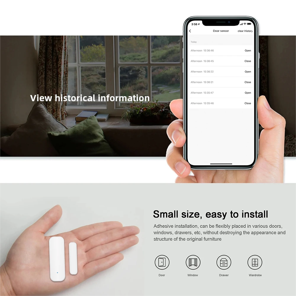 Tuya WiFi Zigbee Window Door S – обзор и цена Sim Gsm Alarm