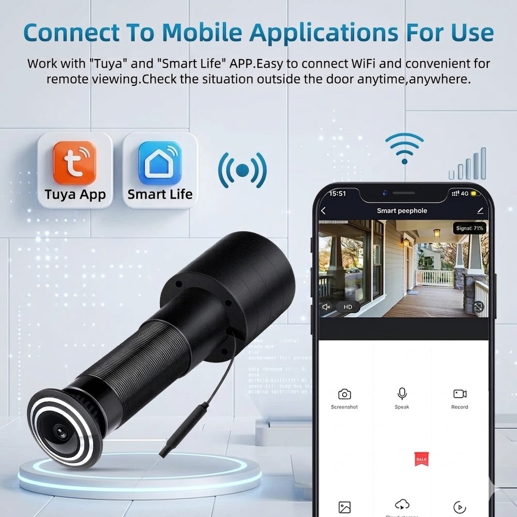 ZEMNIO 2K 3MP Smart Door Peeph – обзор и цена Peephole Camera Viewer