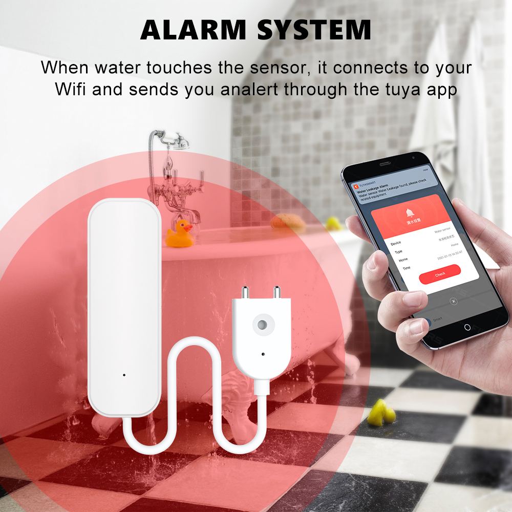 WiFi/Zigbee Water Sensor Tuya  – обзор и цена Sim Gsm Alarm