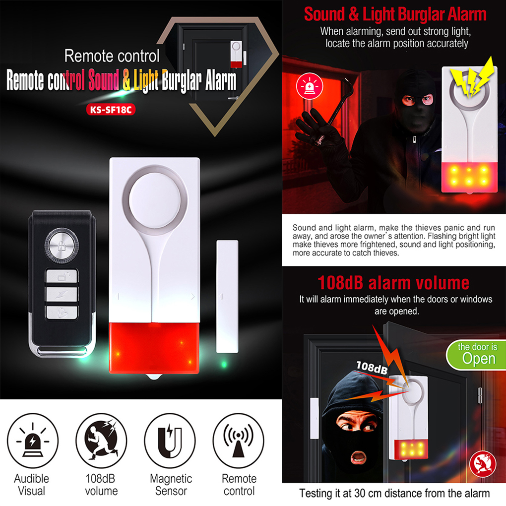 Anti-Theft Alarm 110db Loud Do – обзор и цена Window Alarm Sensor