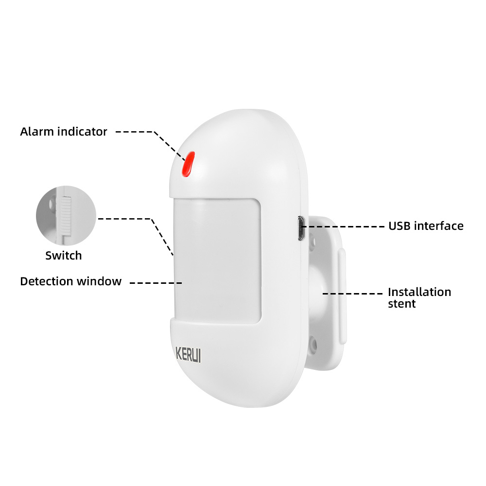 KERUI Wireless PIR Motion Sens – обзор и цена Sim Gsm Alarm