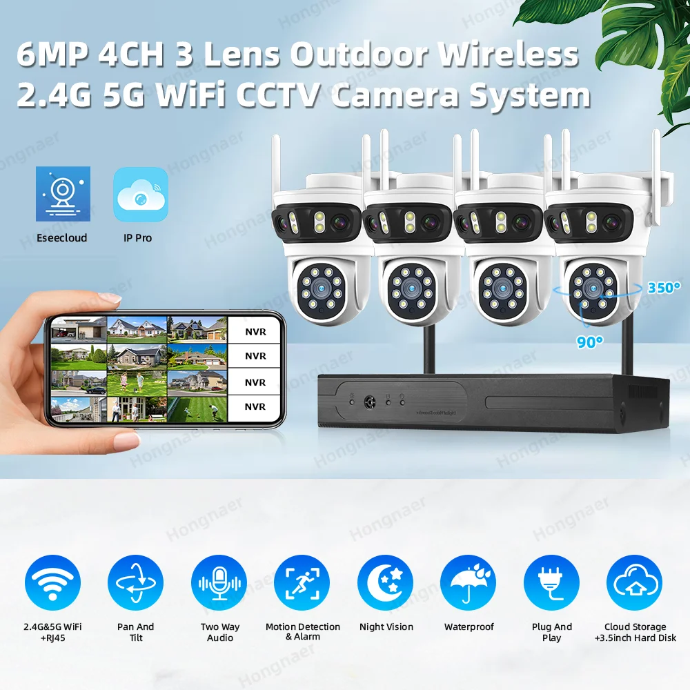 2026 Hongnaer 6MP 4CH 3 Lens 2 – обзор и цена Home Security With Cameras