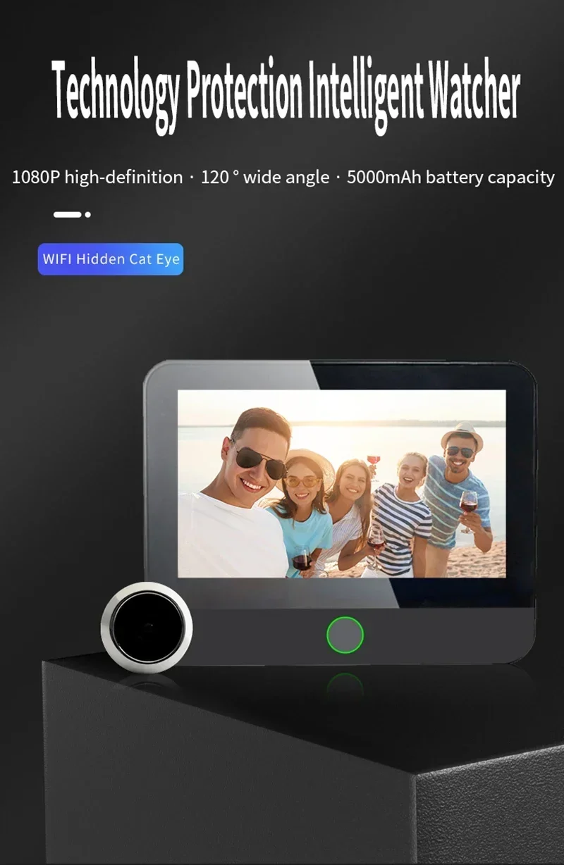 New WiFi Smart Door Bell Eye 1 – обзор и цена Peephole Camera Viewer