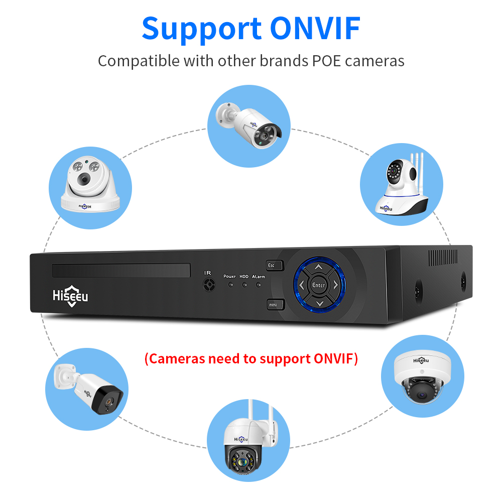 Hiseeu 4CH 10CH 16CH 4K 8MP 5M – обзор и цена Home Security With Cameras