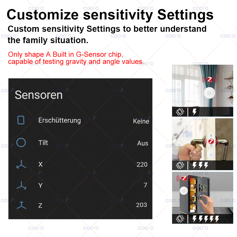 ZigBee 3.0 Vibration Sensor Re – обзор и цена Home Security Door
