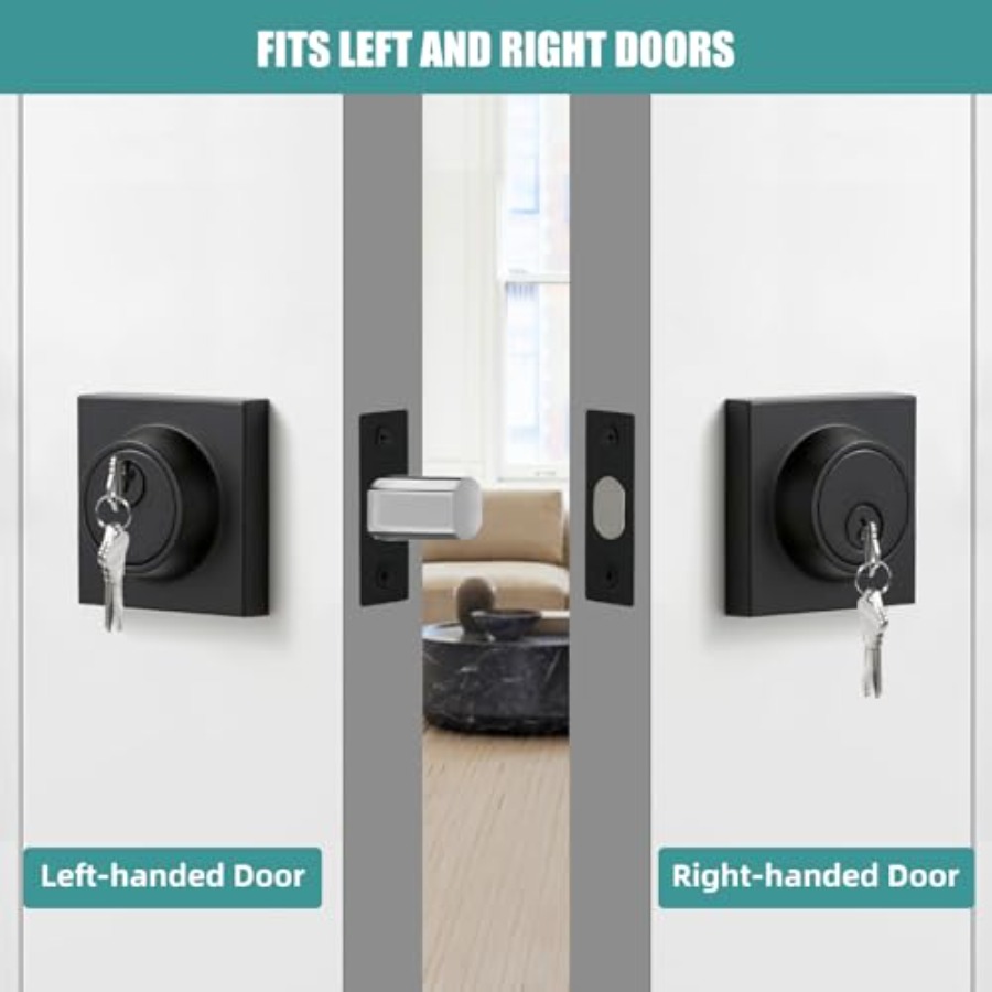 Matte Black Square Single Cyli – обзор и цена Home Security Key