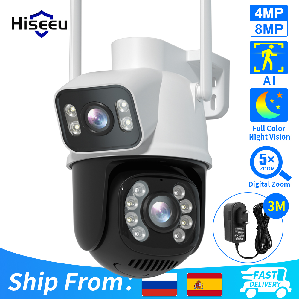 Hiseeu 4K 8MP PTZ Wifi IP Came – обзор и цена Home Security Camera Xiaomi
