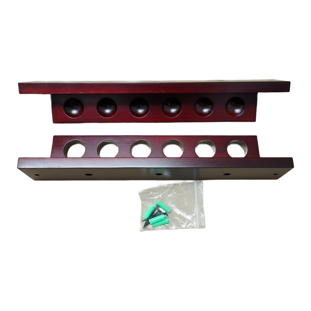 Six-Hole Wooden Pool Cue Rack  – обзор и цена Home Security Game