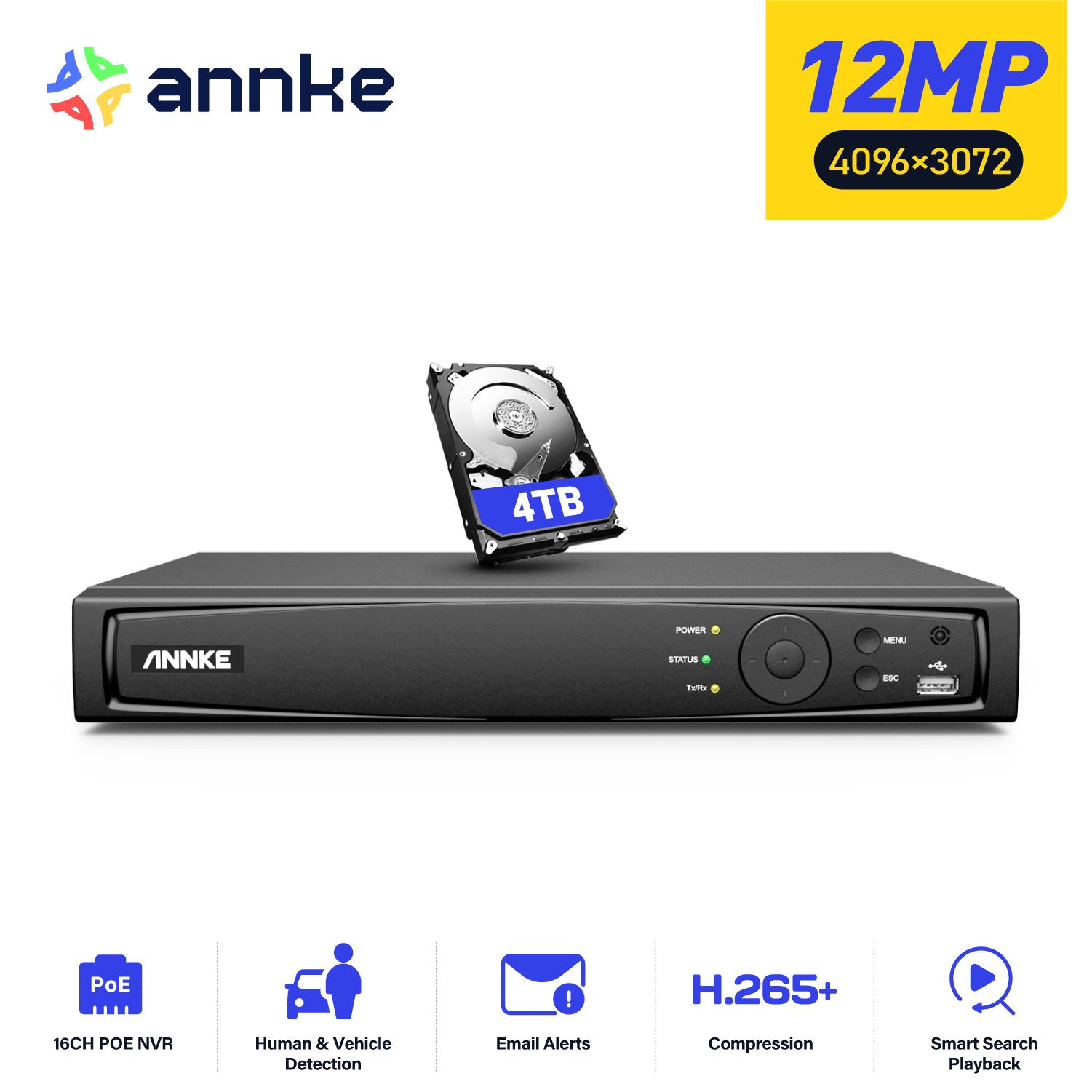 ANNKE 12MP POE NVR Network Vid – обзор и цена Home Security With Cameras