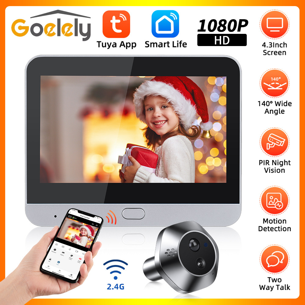 Goelely Tuya WIFI Peephole Doo – обзор и цена Peephole Camera Viewer