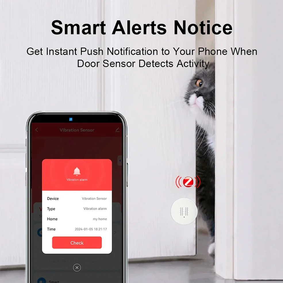 Tuya ZigBee Smart Vibration &  – обзор и цена Sim Gsm Alarm