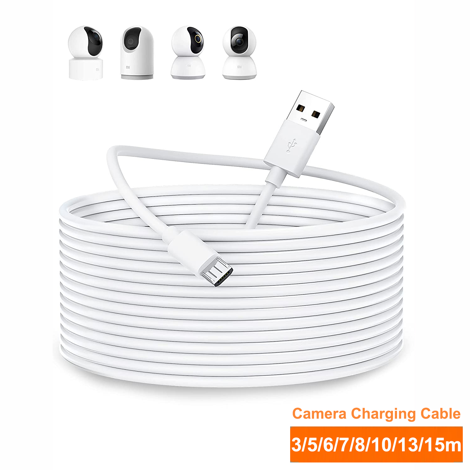 3~13m Micro USB Extension Cabl – обзор и цена Home Security Camera Xiaomi