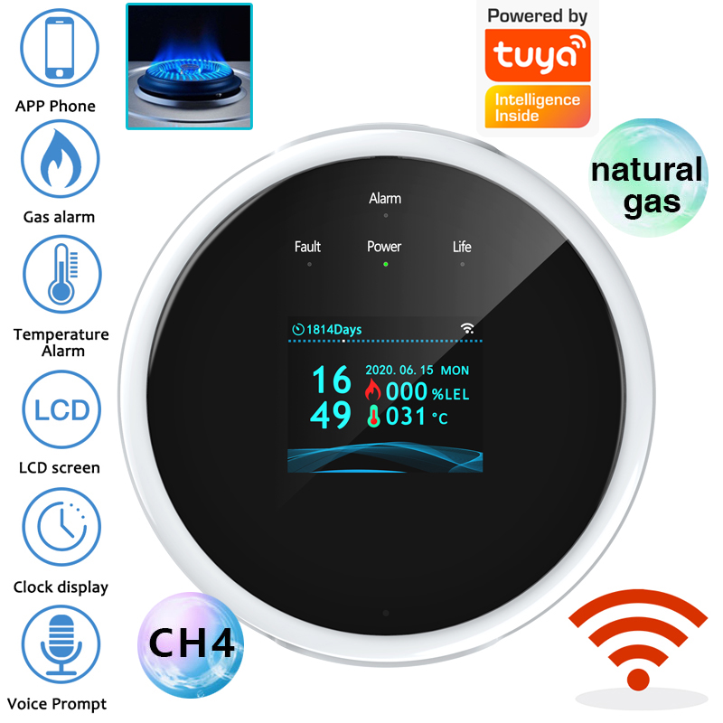 2.4G WiFi Gas Alarm Sensor Com – обзор и цена Home Security Gadgets