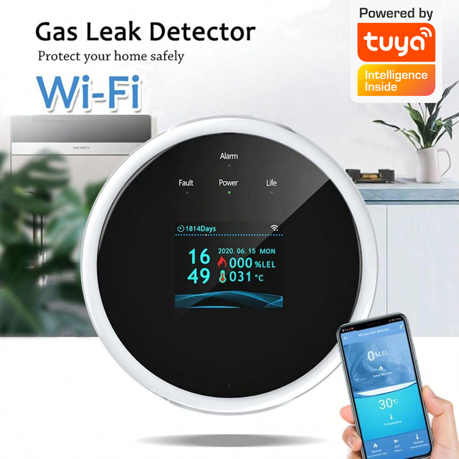 2.4G WiFi Gas Alarm Sensor Com – обзор и цена Home Security Gadgets