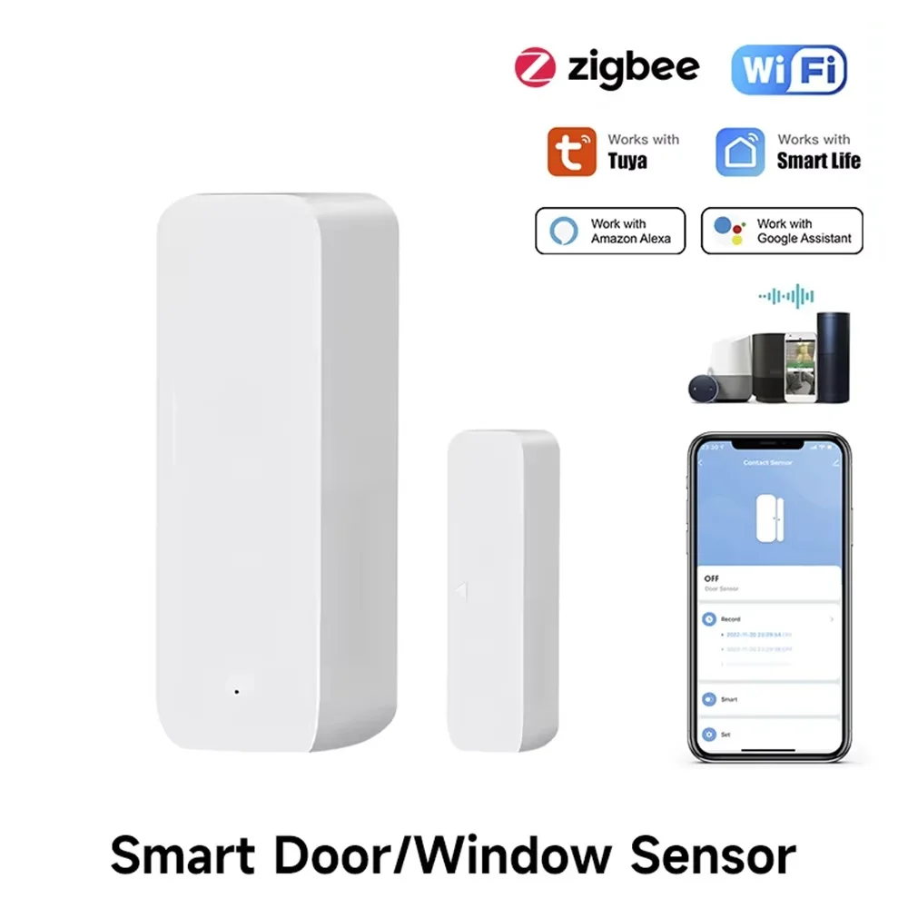 Tuya Zigbee/WiFi Magnetic Door – обзор и цена Window Alarm Sensor
