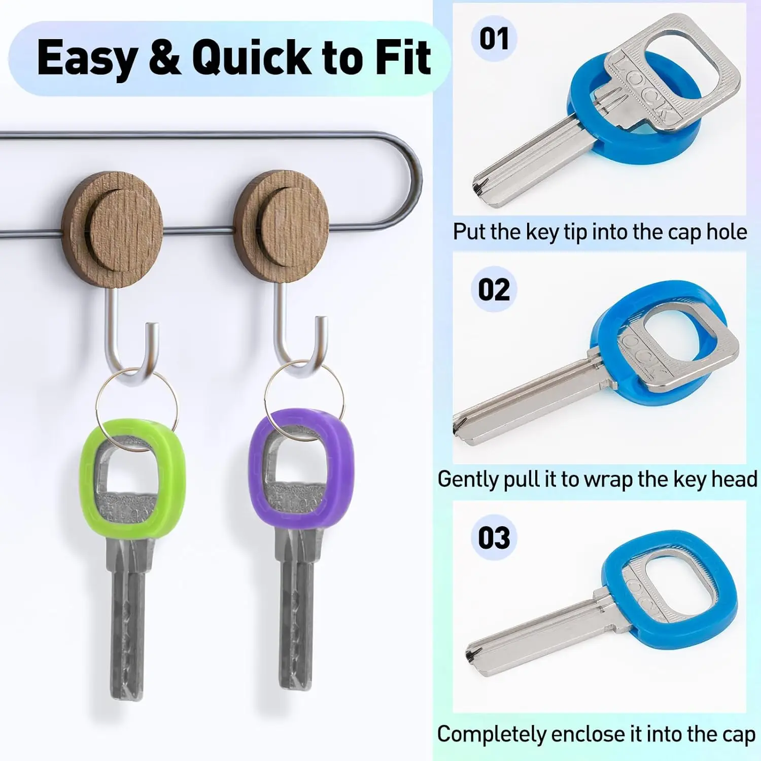 10-50Pcs Key Cap Covers Durabl – обзор и цена Home Security Key