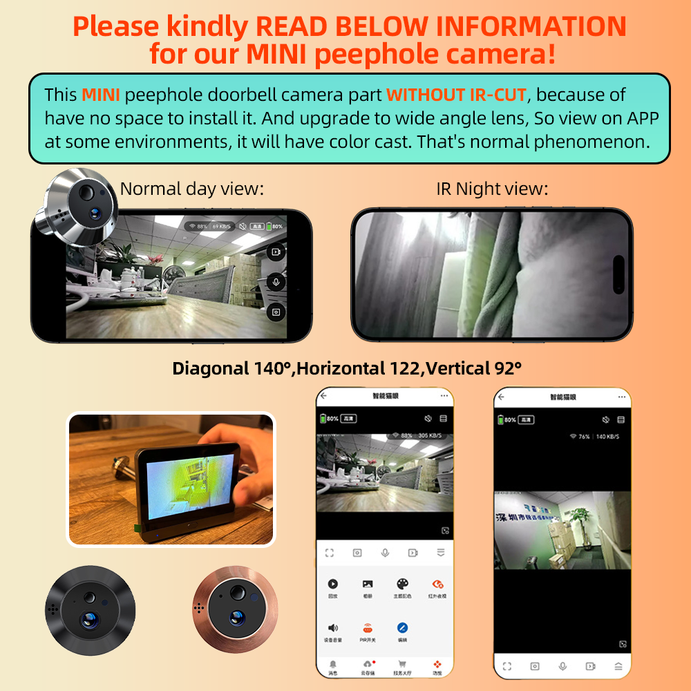 Mini Two Way Audio 3MP Tuya Sm – обзор и цена Peephole Camera Viewer