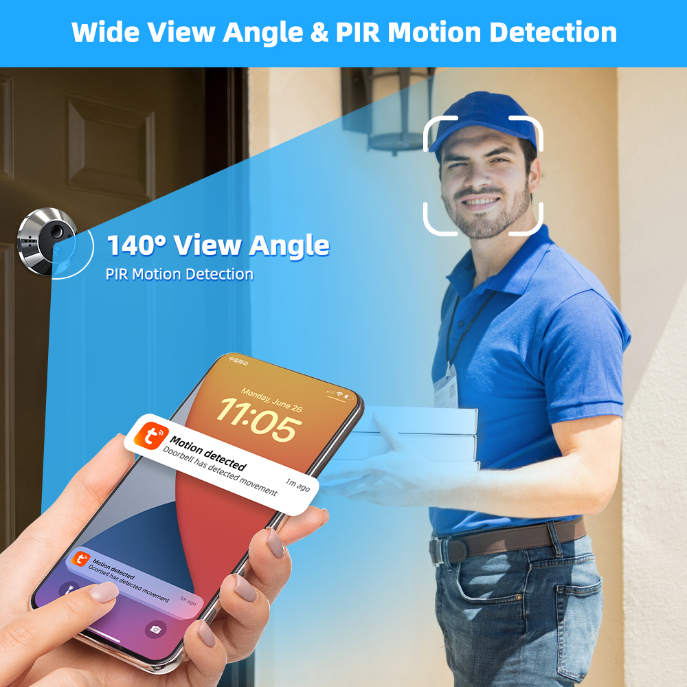 Mini Two Way Audio 3MP Tuya Sm – обзор и цена Peephole Camera Viewer